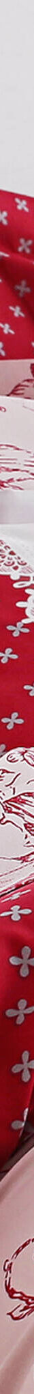 Linge de lit Gabrielle en coton imprimé pois, fleurs et dentelle (rouge) Linge de lit Gabrielle en coton imprimé pois, fleurs et dentelle (rouge)